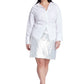 ELOQUII Women's Plus Size Sequin Mini Skirt - 14, Platinum