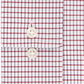 Camisa social masculina Van Heusen Classic/Regular Fit Performance Stretch, sem vincos, com gola flexível e xadrez, vermelha, tamanho 18-34-35
