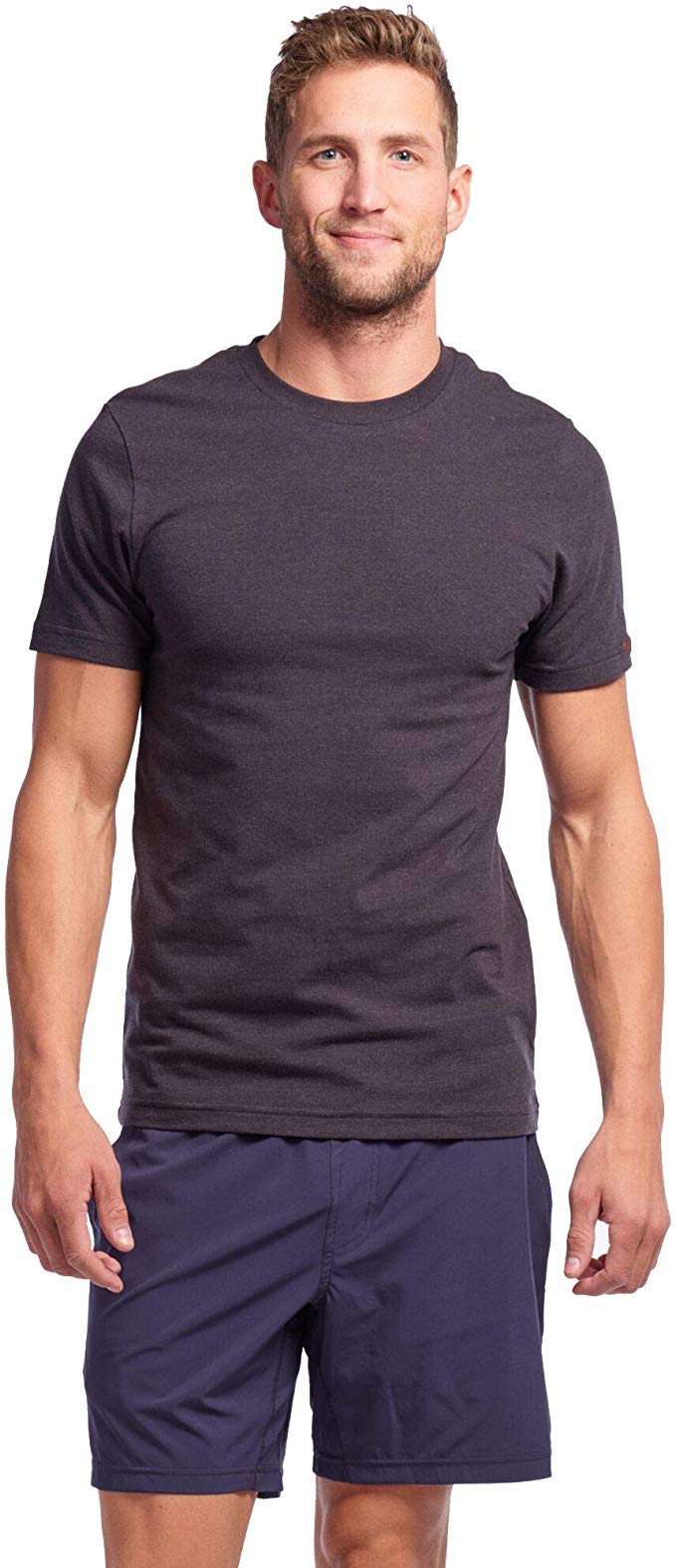 Rhone Element Tee Black Small Peruvian Cotton Slim Fit Tee Shirt for Soft Texture and Feel