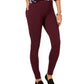 Leggings femininas de malha ponte com costura frontal pequena da Style &amp; Co Berry Jam, tamanho pequeno