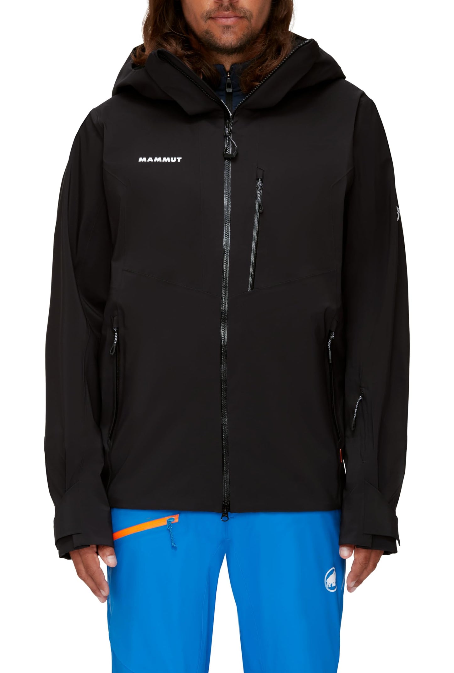 Mammut Men's Windproof Waterproof Jacket - Black/White