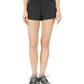 adidas Women's Pacer 3 Stripes Woven Heather Shorts - Black, Large