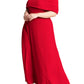 ELOQUII Women's Plus Size Off The Shoulder Maxi Dress - 20, Equestrian Red