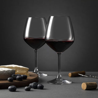 Taças de vinho tinto italiano - 18 onças - Taça de vinho transparente (conjunto de 4) 