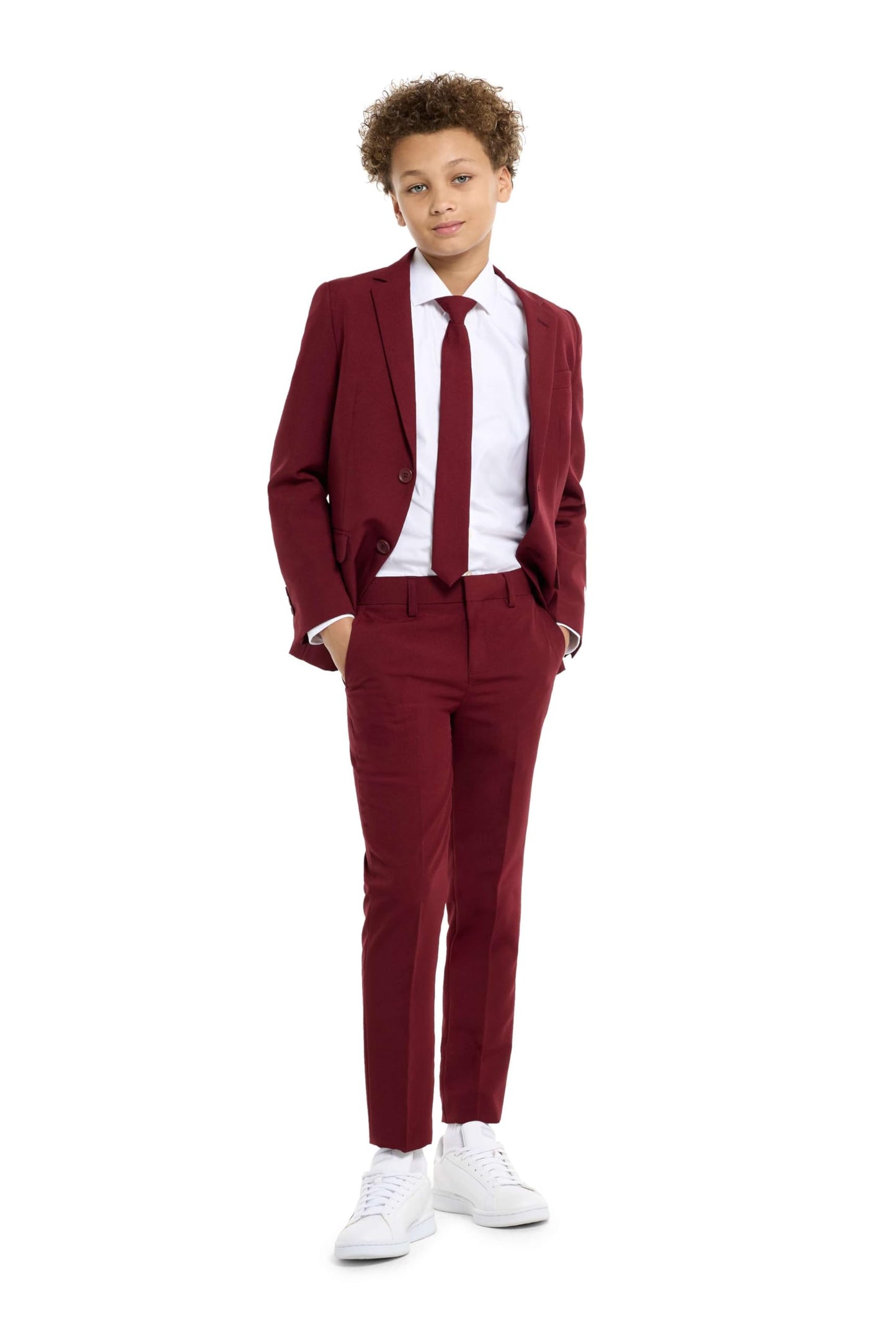 Opposuits Teen Boys Blazing Burgundy Suit 10 Years