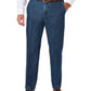 Haggar Men's Big-Tall B&t Stretch Denim Expandable Classic Fit Flat Front Pant, Medium Blue, 44Wx29L