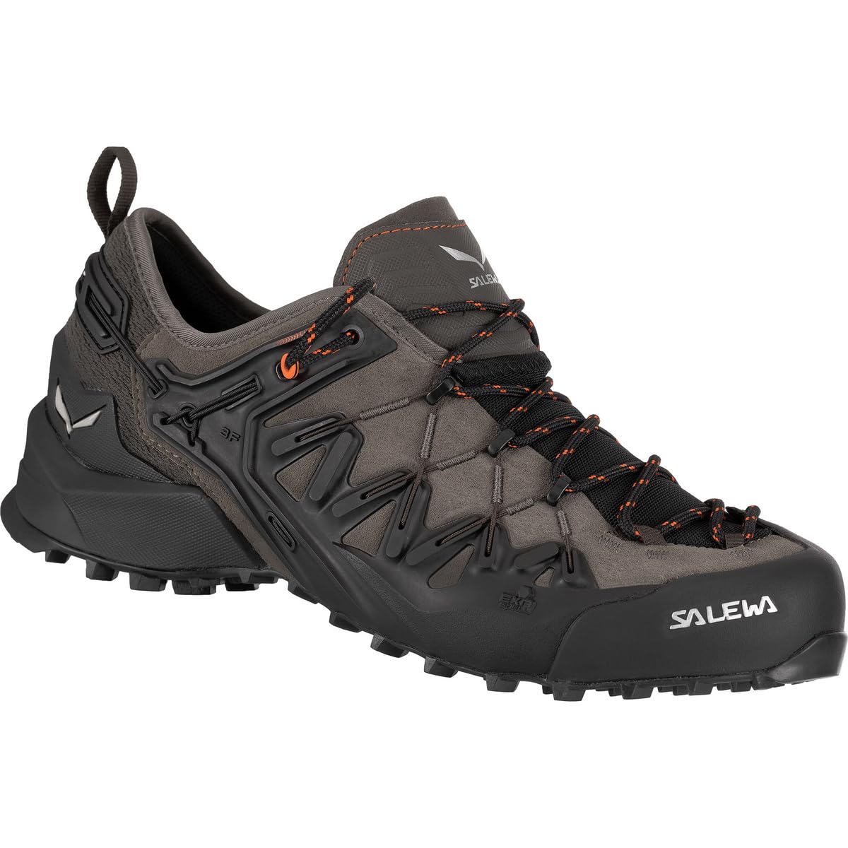 Salewa Mens Wildfire Edge Hiking Shoes Wallnut Fluo Orange Size 10