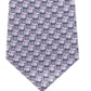 Michael Kors Mens Gray Geometric Silk Classic Neck Tie