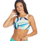 Women's Zuri High Neck Swim Top - Kaleidoscope