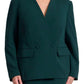 ELOQUII Women's Plus Size The 365 Semi Stretch Double Breast Collarless Blazer - 20, Pine Grove