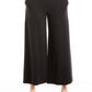 Max Studio Women's Cropped Wide Leg Pant, Black, Large
