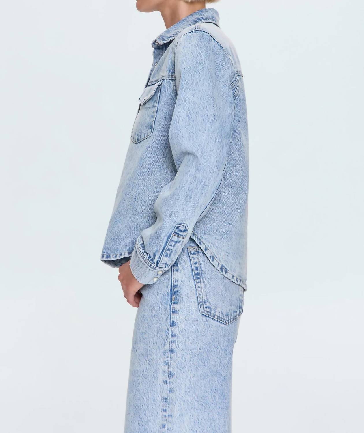 Pistola - Thea Shrunken Denim Shacket