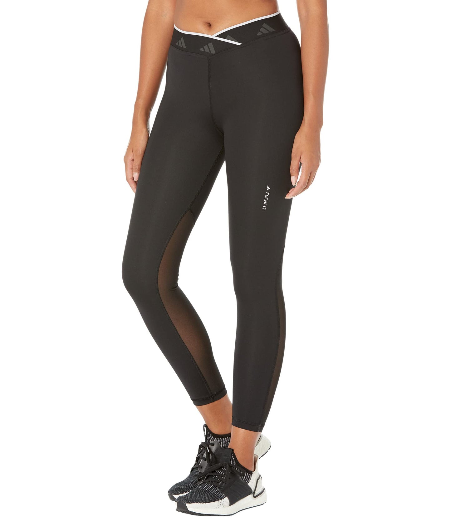 adidas Women's Techfit V-Shaped Tights Black