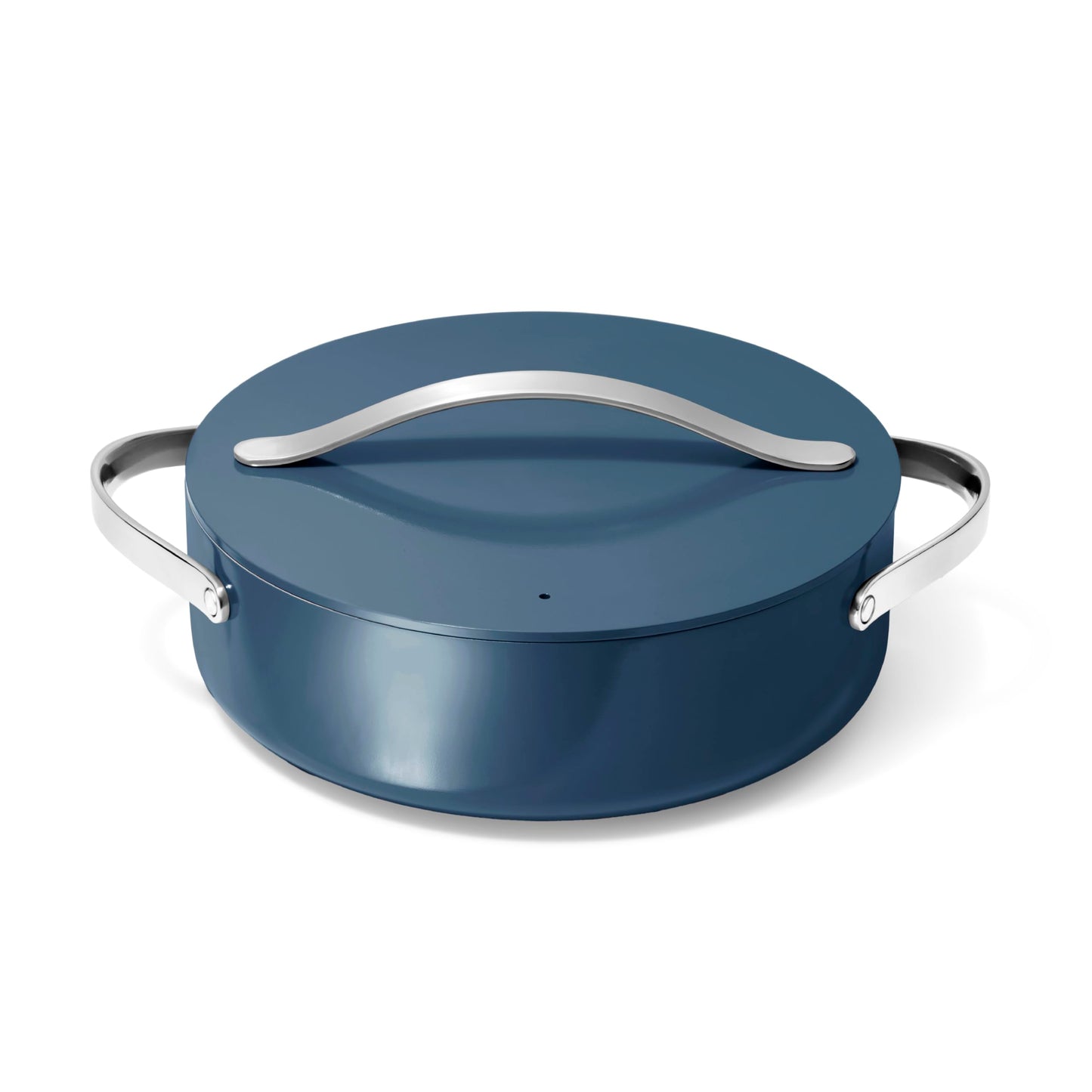 Caraway Rondeau  6 Qt NonStick Pan with Lid  Free From Forever Chemicals  Perfect for Searing Braising  Roasting  Navy