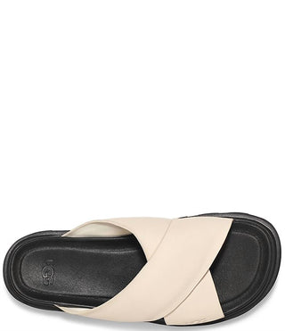 Ugg - Sandália feminina Capitelle Crossband de couro