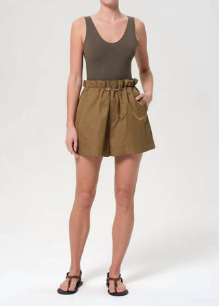 Agolde - Short Feminino Lydia Pull On Gather