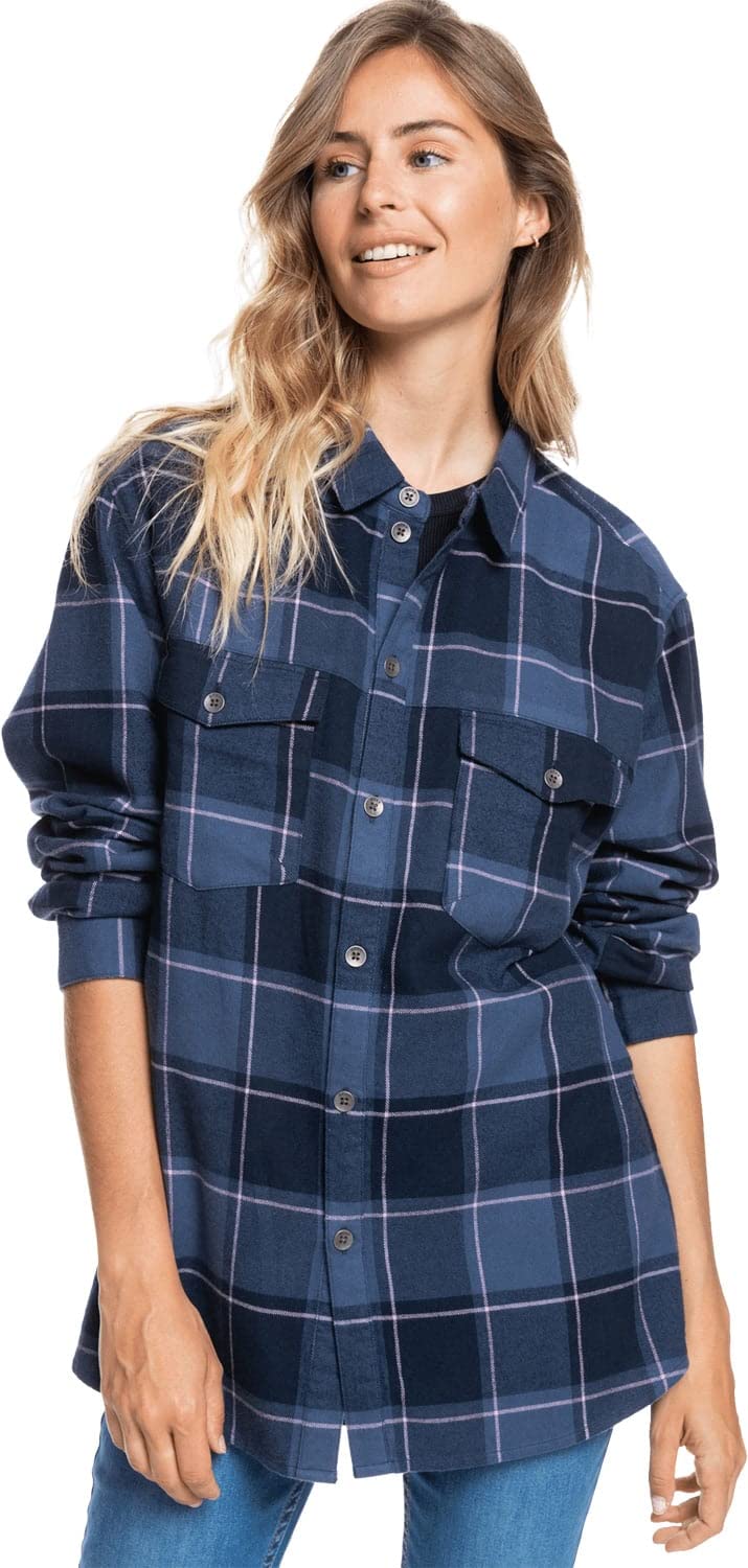 Roxy Women's Turn It Up Check Flannel Shirt