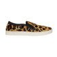 Myra - Women's Leather Leopard Hair On Hide Slip On Sneakers