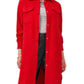 Vince Camuto Women's Cotton Blend Shirt Jacket Red Size Medium