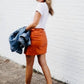 Topshop - Mini Faux Leather Skirt