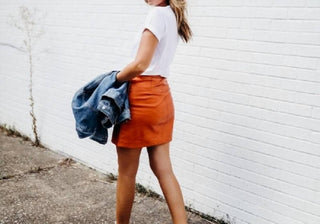 Topshop - Mini saia de couro sintético