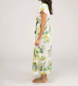 Beau &amp; Ro - Vestido midi com babados e babados