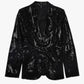 Carre Noir - Women's Sequin Blazer