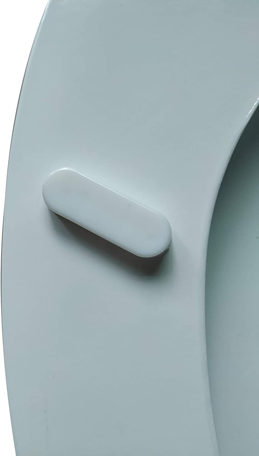 Assento sanitário alongado J&amp;V Textiles com dobradiça fácil de limpar e trocar 