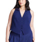 ELOQUII Women's Plus Size The 365 Vest - 20, Evening Blue