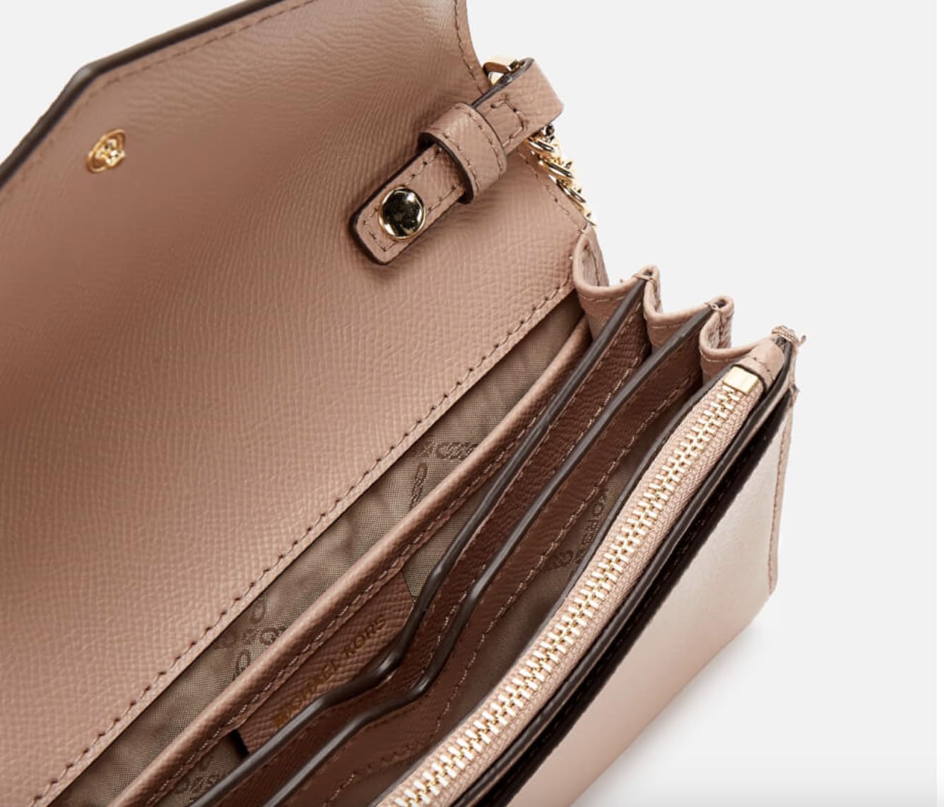 MICHAEL MICHAEL KORS Jet Set Charm Envelope Phone Crossbody Soft Pink