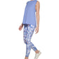 Calvin Klein Performance Womens Light Blue Heather Sleeveless Scoop Neck Tank Top L