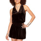 Ramy Brook Womens Jerry Velvet Short Mini Dress Black M