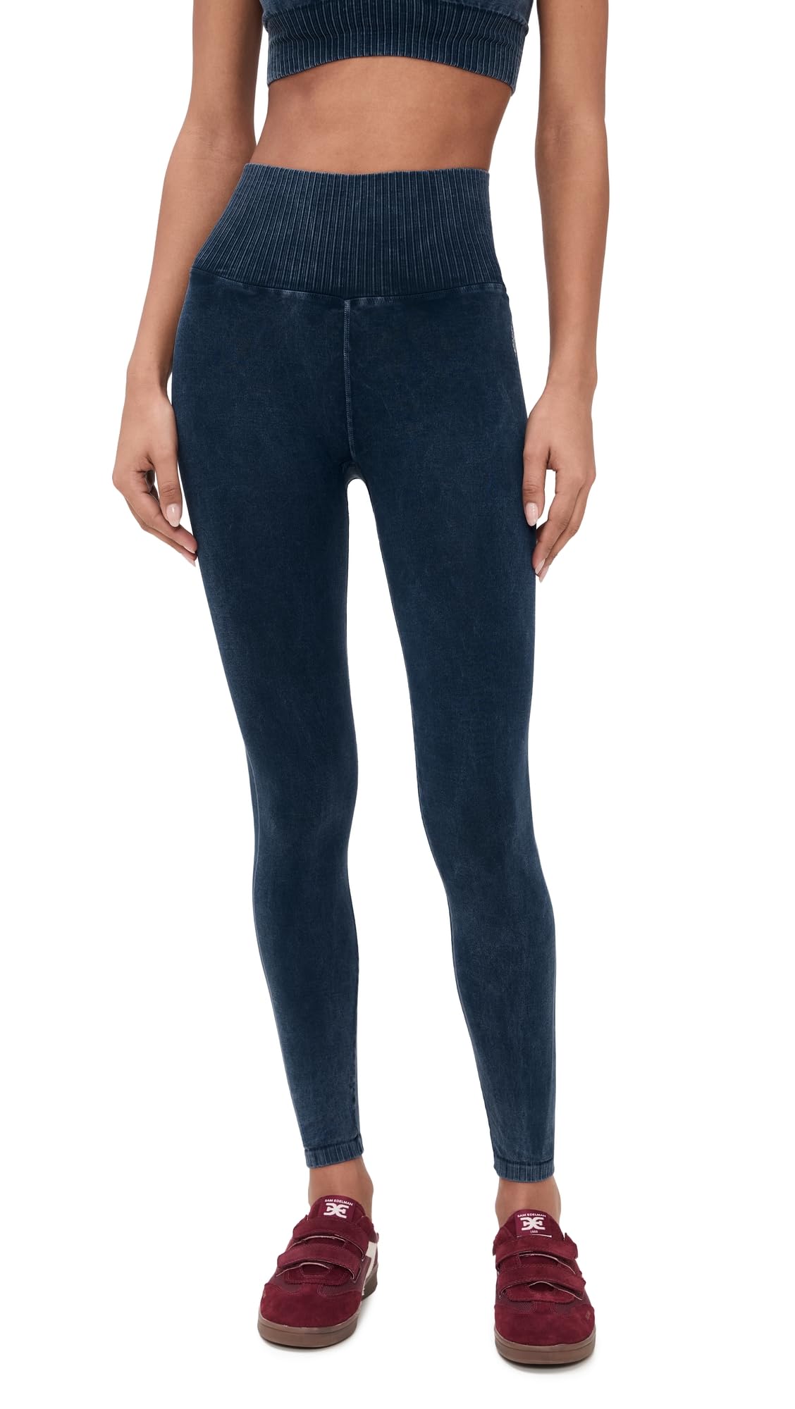 Free People Women's Good Karma Leggings, Onyx, Purple, XS-S