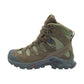 Salomon Unisex Quest Tracker GTX Hiking Boots Earth Brown Ranger Green Black 9 US Men