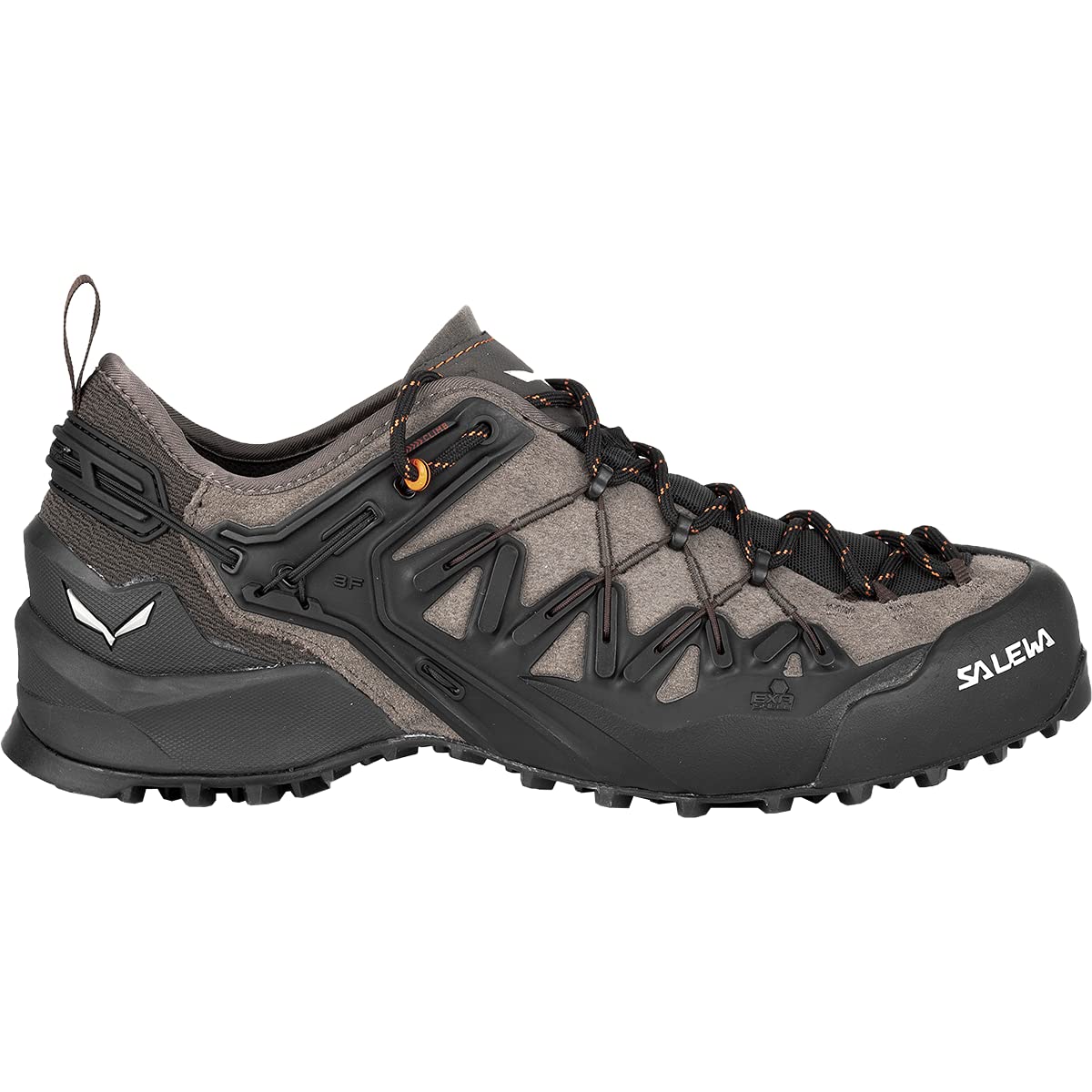 Salewa Mens Wildfire Edge Hiking Shoes Multicoloured Wallnut Fluo Orange 7.5