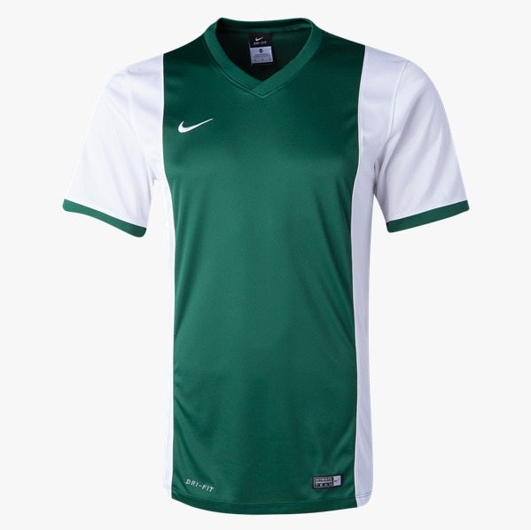 Camiseta Nike Park Derby para meninos, verde/branca, tamanho juvenil