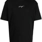 Camiseta masculina Hugo Boss Dontevideo Script Logo manga curta preta tamanho médio