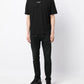 Camiseta masculina Hugo Boss Dontevideo Script Logo manga curta preta tamanho médio