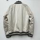 Jaqueta bomber masculina Boss Crospa com logotipo bordado, branca, tamanho 42