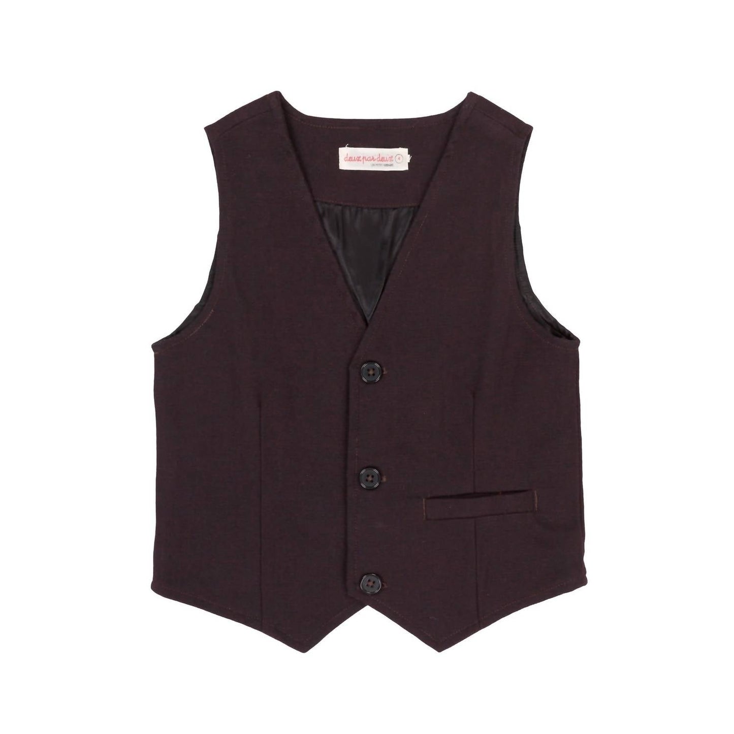 Deux Par Deux - Boys' Suit Up Twill Vest