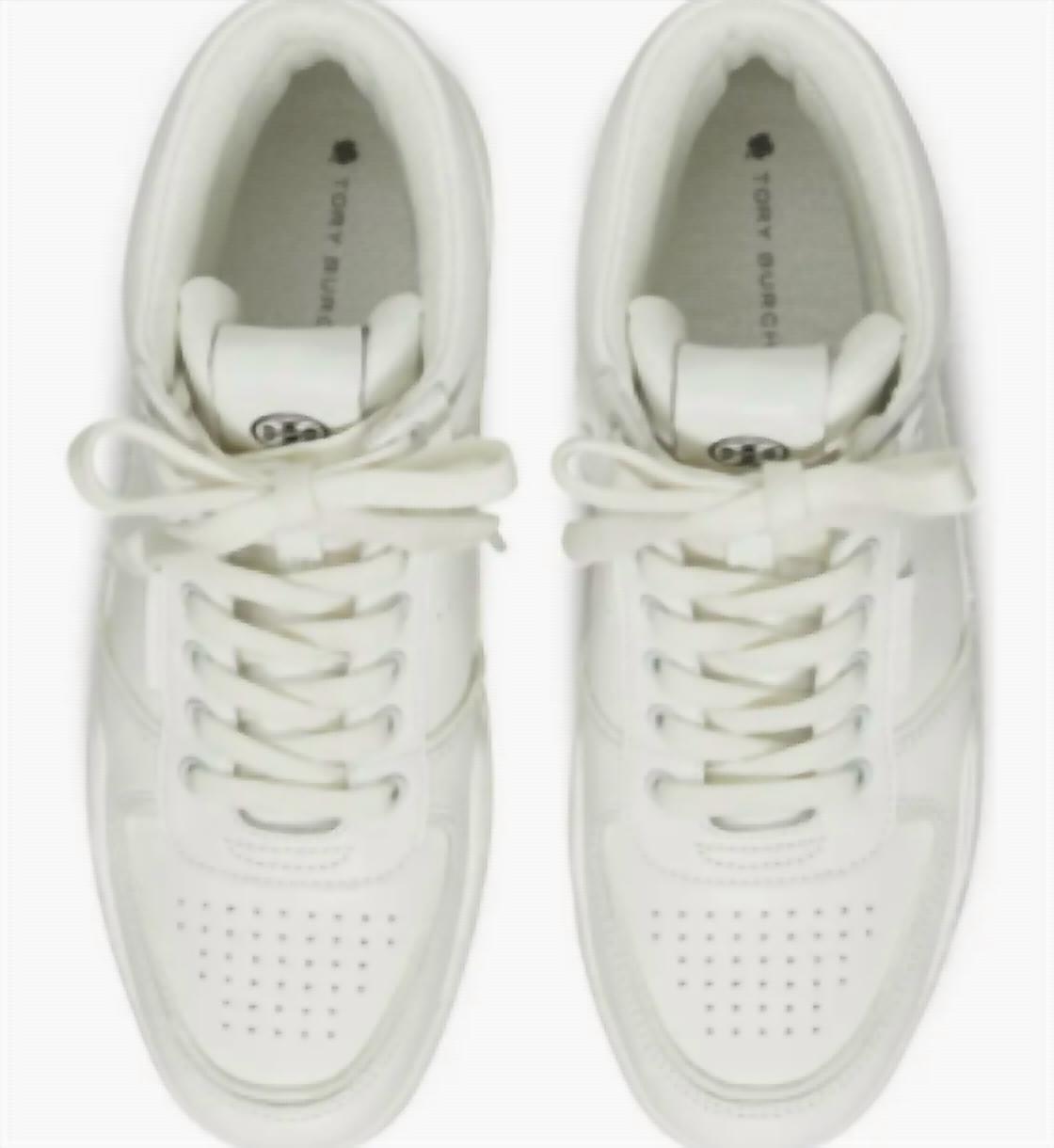 Tory Burch - Women's Clover Court High Purity Bianco High Top Sneakers