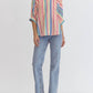 Entro - Multi Striped Button Down Top