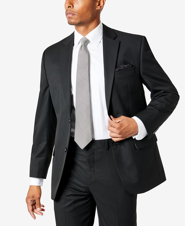 Jaqueta Sean John Masculina Classic Fit Preta Sólida Tamanho 46