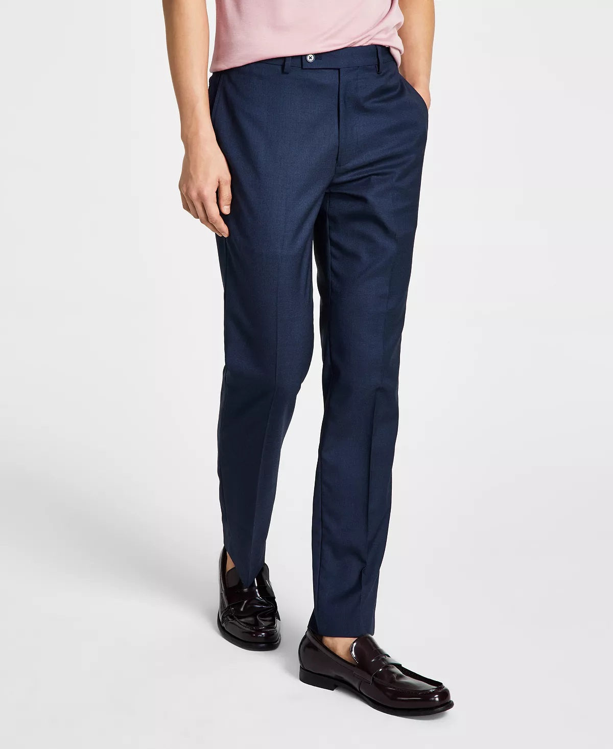 Calça social slim fit masculina Calvin Klein azul tamanho 32x30