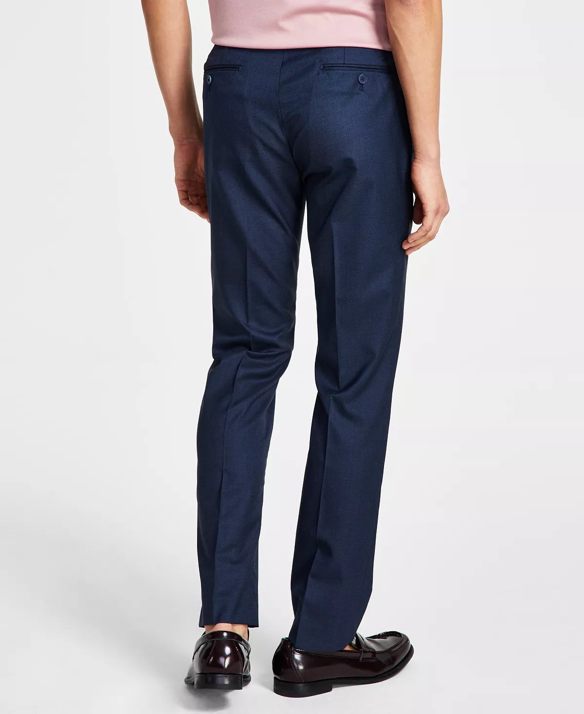 Calça social slim fit masculina Calvin Klein azul tamanho 32x30