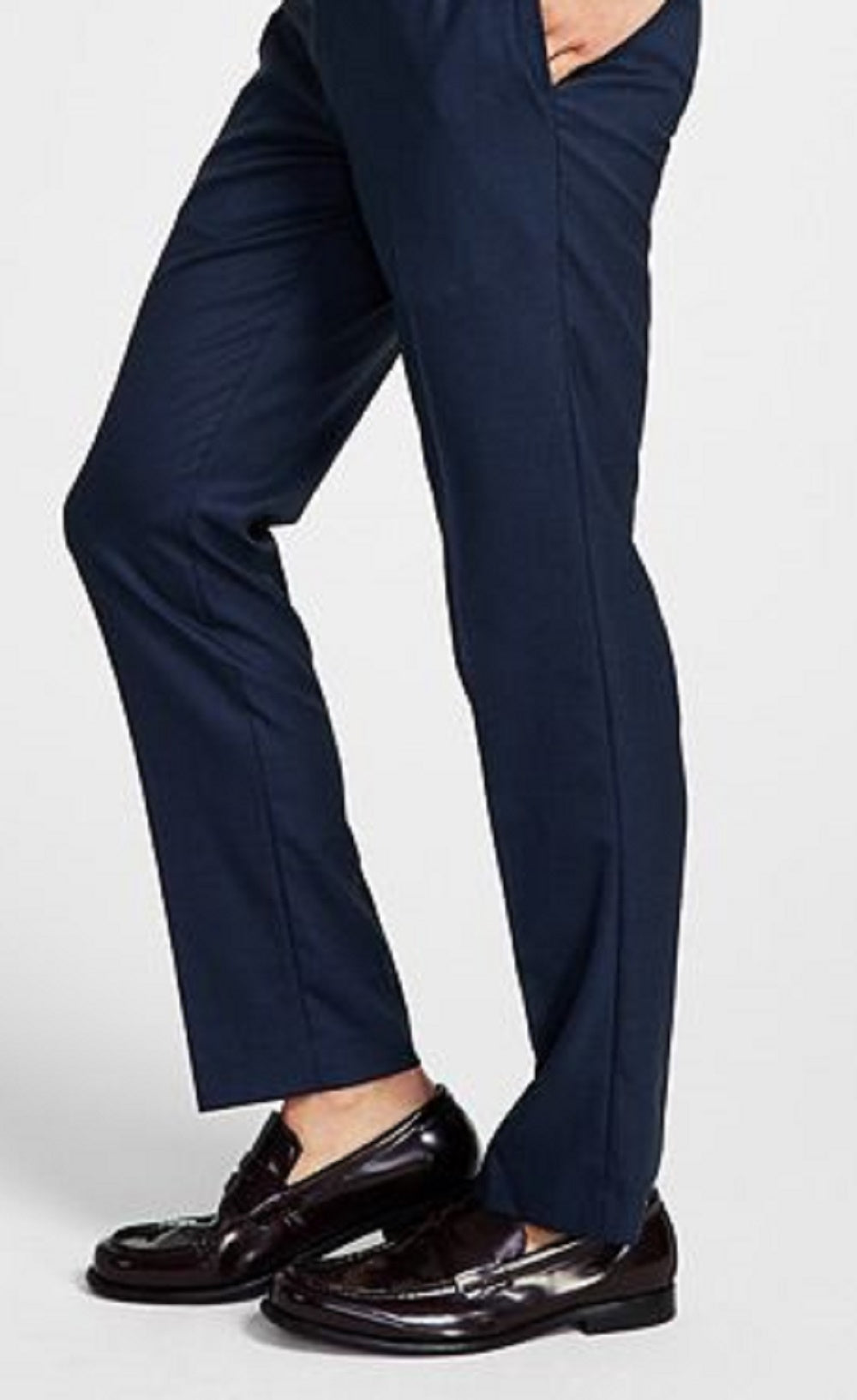 Calça social slim fit masculina Calvin Klein azul tamanho 32x32