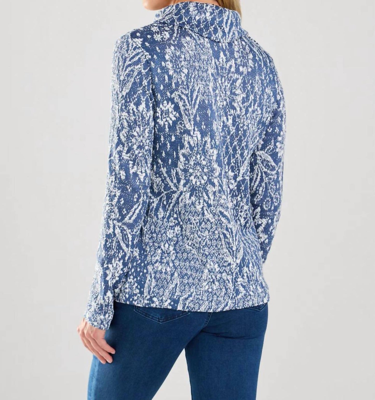 Fdj - Long Sleeve Cowl Neck Sweater