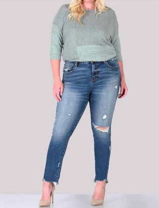 Special A - High Rise Relaxed Skinny Ripped Jeans