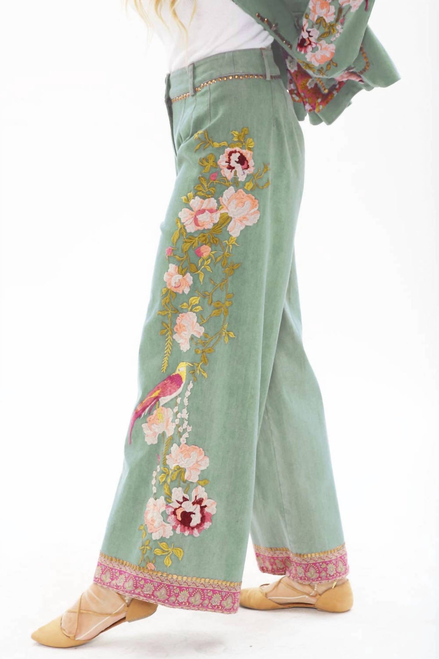 Aratta - Time To Shine Wide Leg Denim Pants