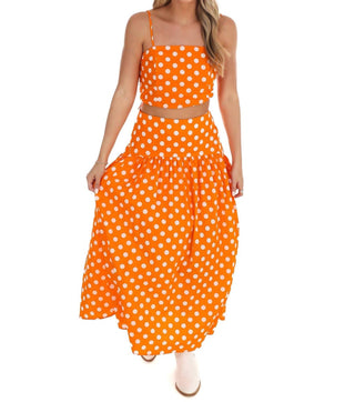 Day + Moon - Polka Dot Maxi Skirt Set